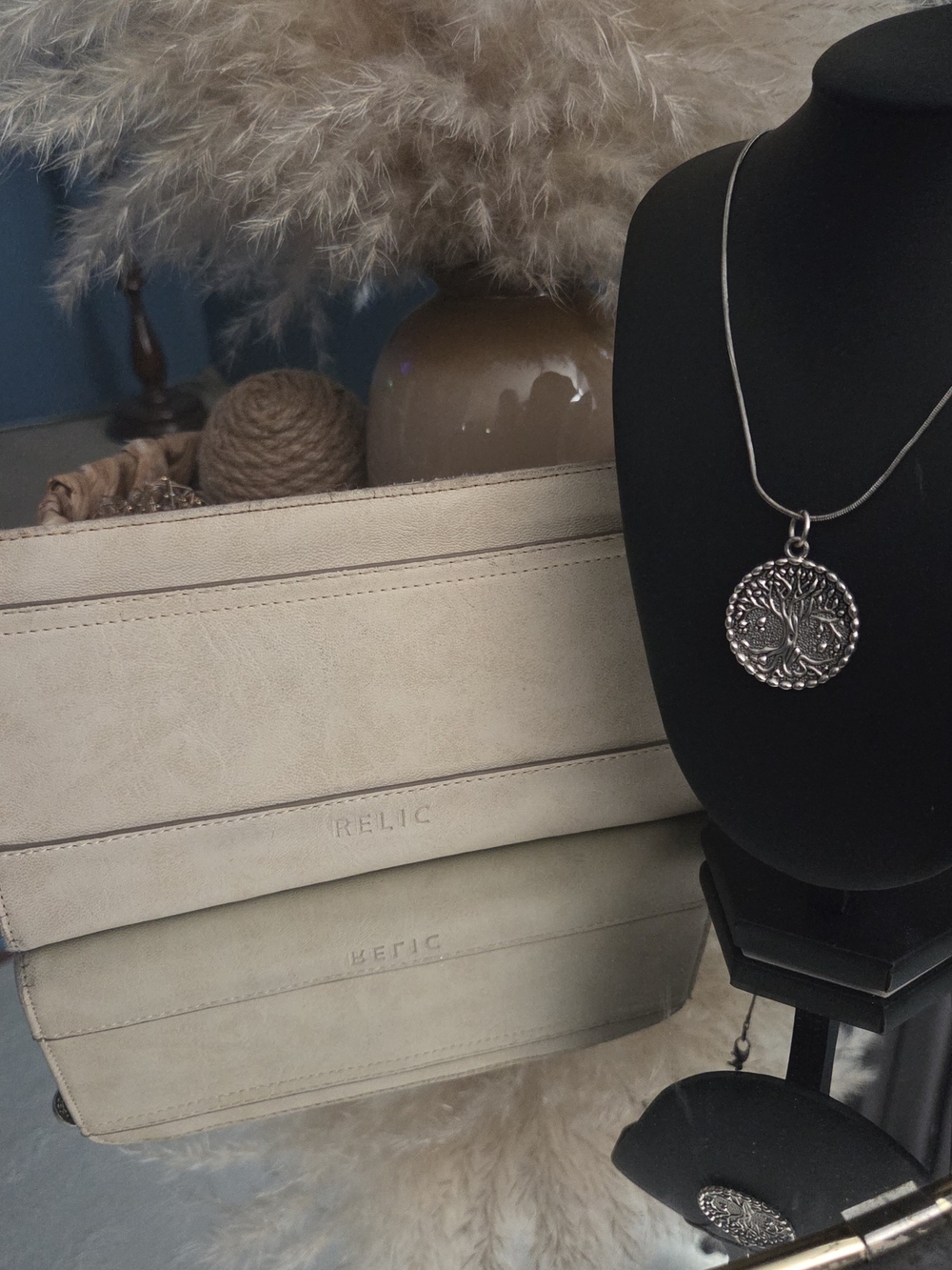 Relic Neutral Wallet & Tree of Life Necklace